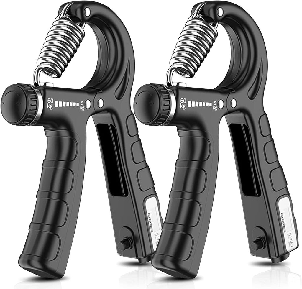 NNEDSZ 2 Pack Adjustable Hand Grip Strengthener for Hand Grip Strength and Wrist Rehabilitation (Resistance 5-60 kg)